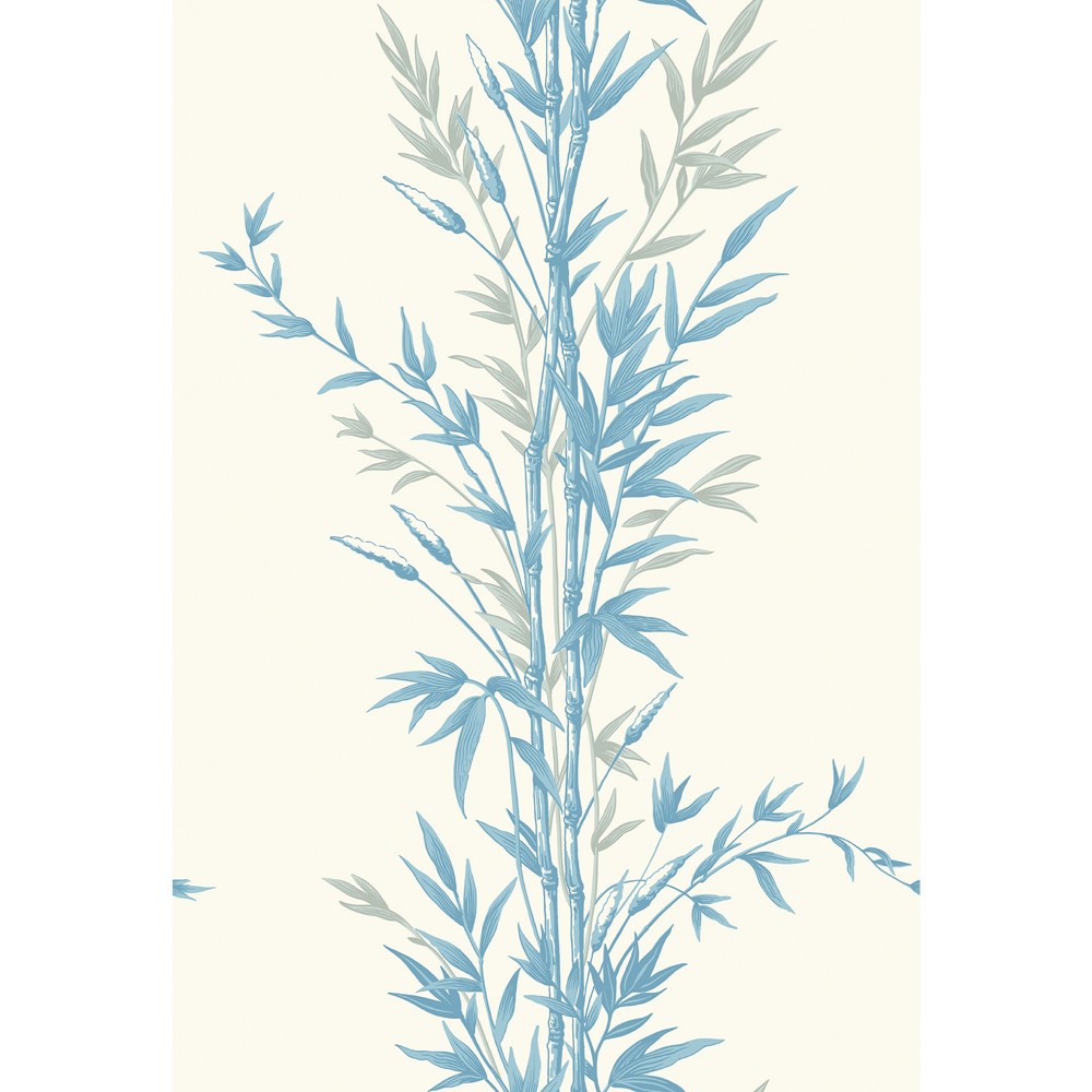 Bamboo Wallpaper 100 5022 by Cole & Son in Blue Ivory White